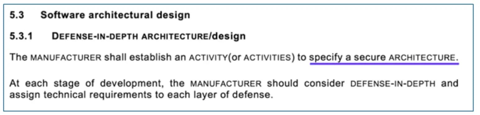 IEC 81001-5-1 : Conception de l'architecture logicielle