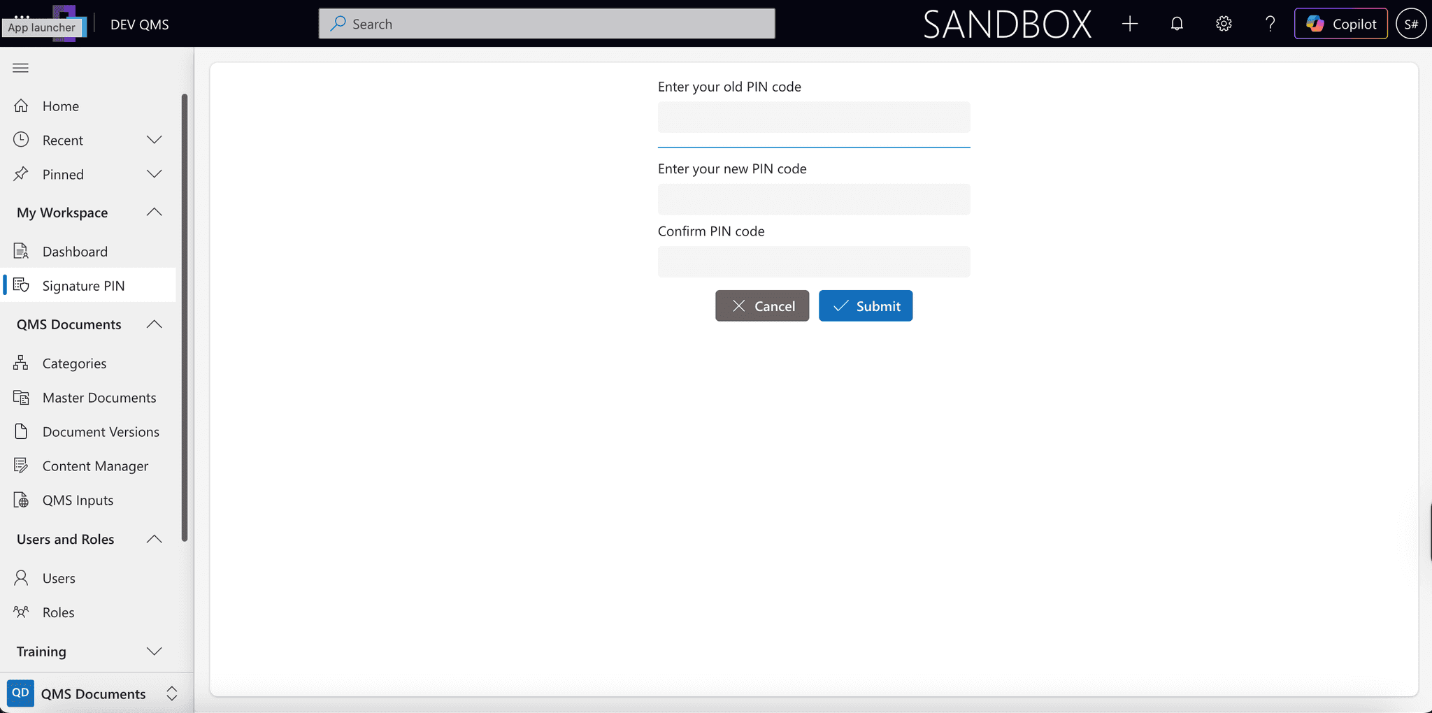 Update Electronic Signature
