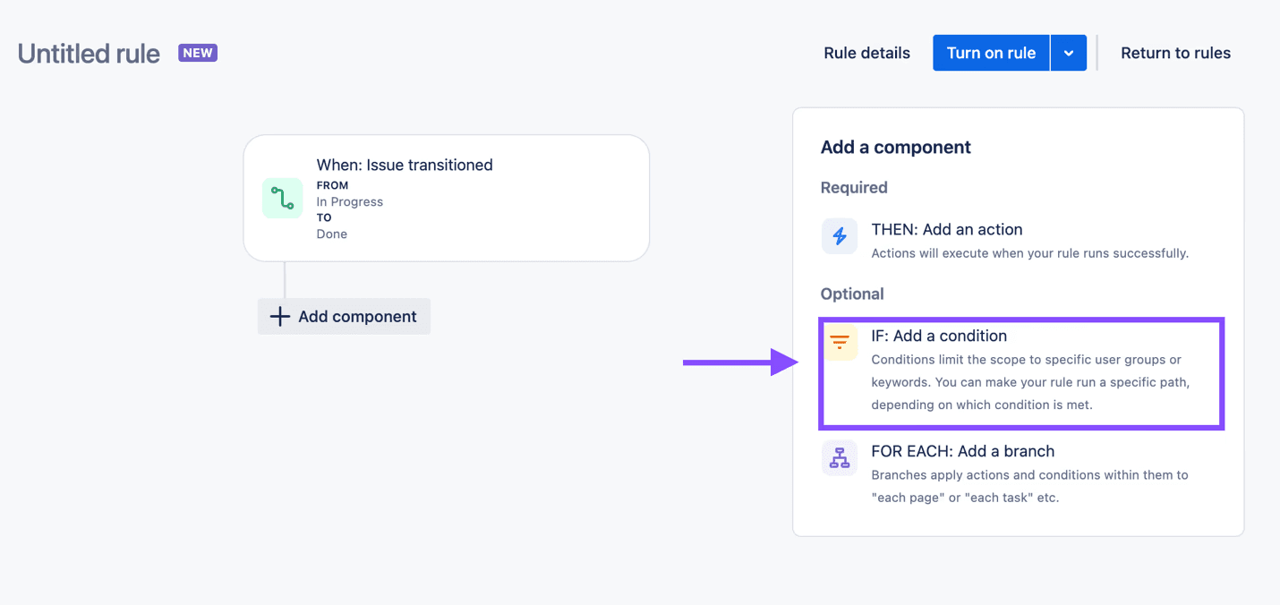 Jira add condition