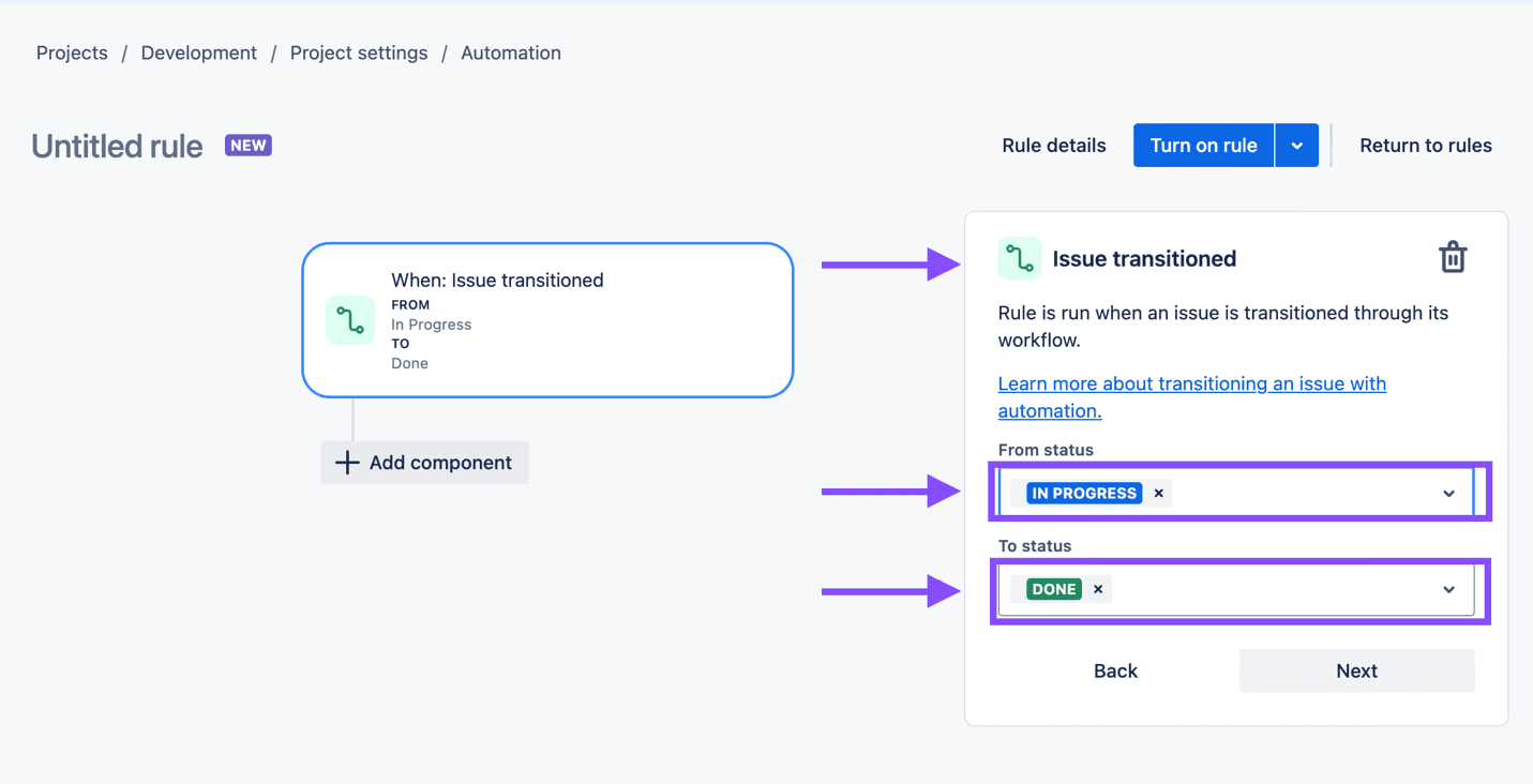 trigger configure